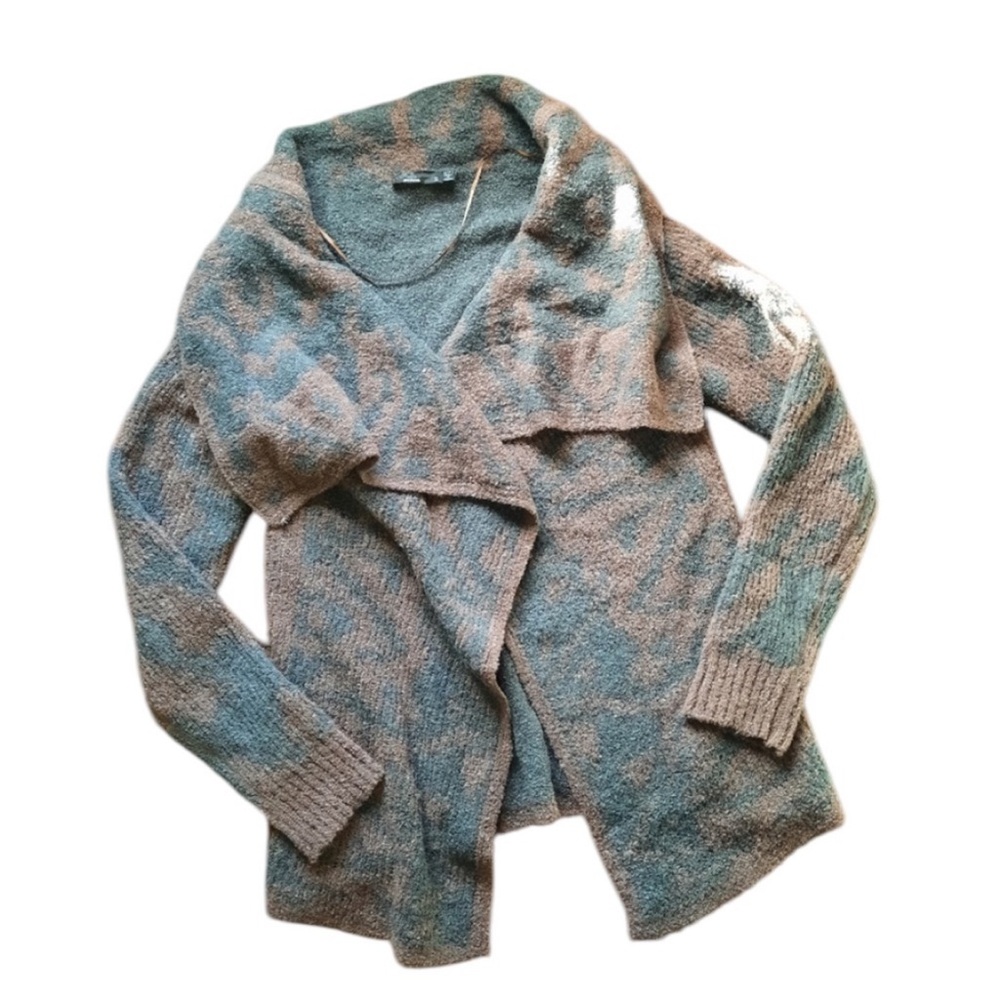 Prana Alberta Reversible Sweater soft fleece wool blend cardigan sweater - Picture 6 of 9